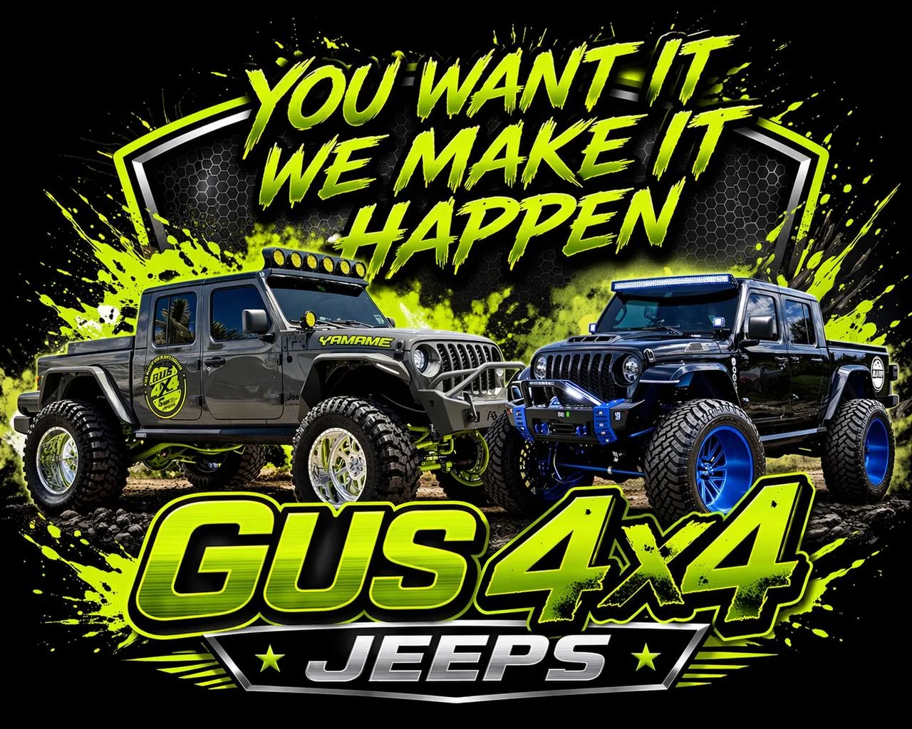 You want it, we make it happen — GUS 4x4 Jeeps custom Gladiator builds